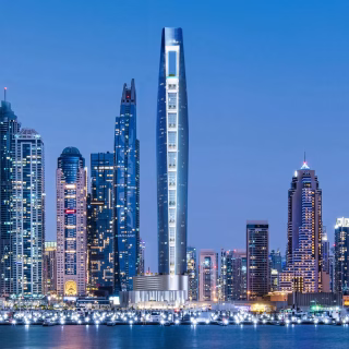 Located in the heart of the Dubai Marina district, the Ciel Tower is a record-breaking architectural marvel that stands as the world’s tallest hotel