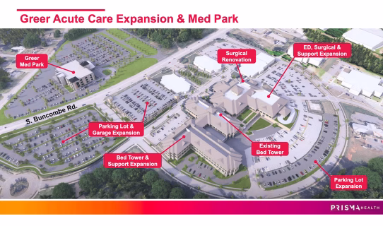 Prisma Health is set to begin a $350 million expansion of Greer Memorial Hospital this fall to meet the growing needs of the community.
