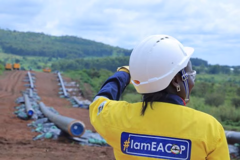 During the meeting, the two sides reviewed the overall status of the EACOP project, which had reached 79 percent completion by the end of December 2025.