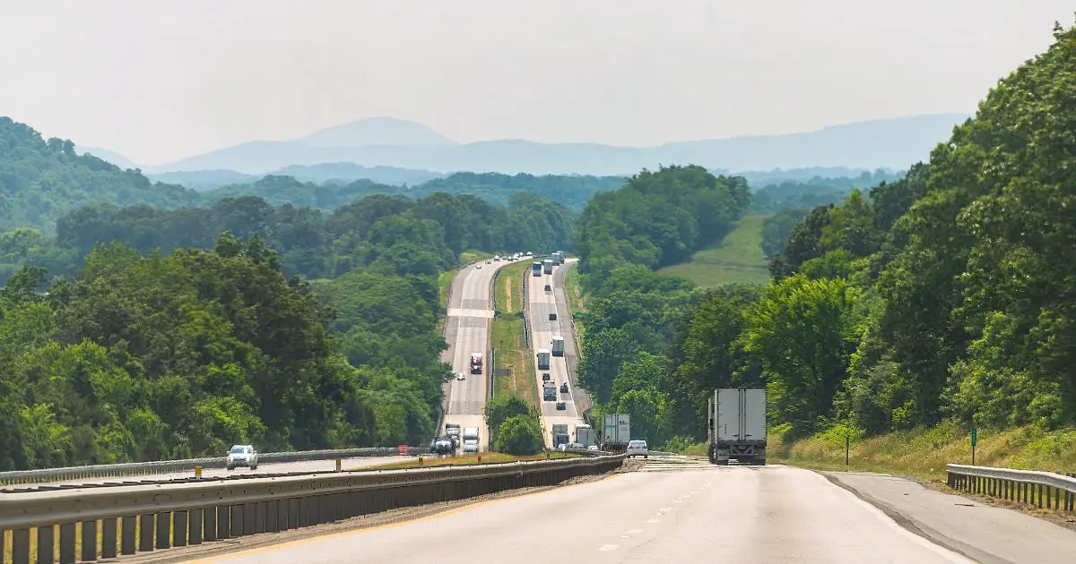 The Interstate 81 in Virginia