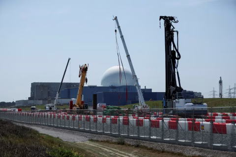 Construction at the Sizewell C Nuclear Plant