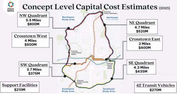 Atlanta Beltline Unveils $3.5B Light Rail Proposal to Connect Neighborhoods Across the City