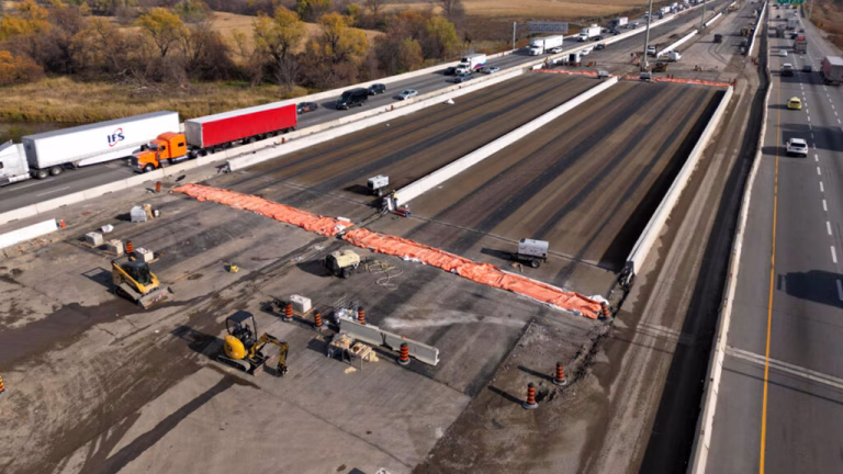 Construction on Highway 413 in Ontario