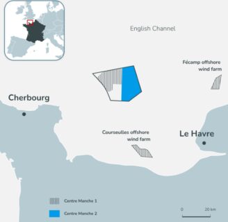 Centre Manche 2 Offshore Wind Farm Project Map