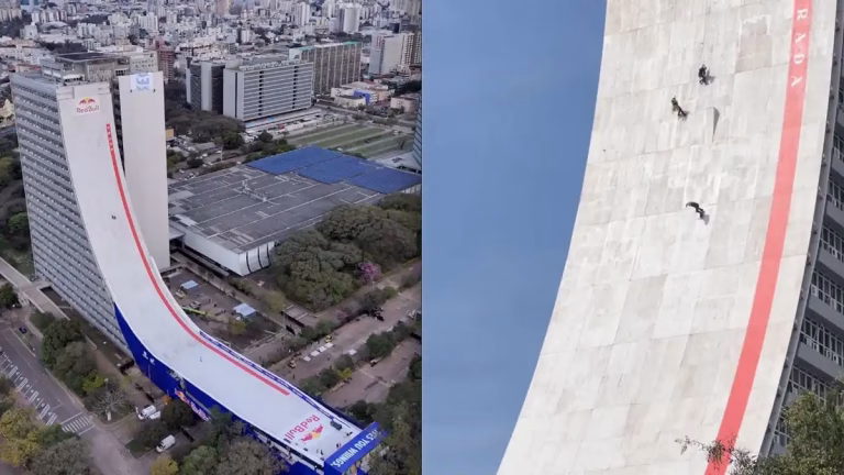 World's Tallest Skateboard Ramp
