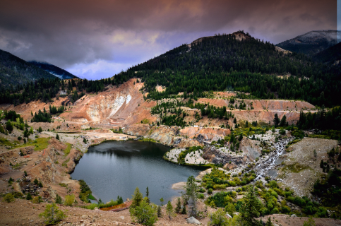 The Stibnite project pit