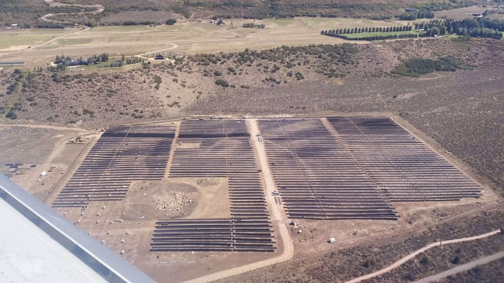 A solar farm in Colorado