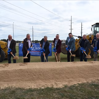 Ground breaking at the State Highway 6 in Texas
