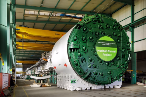 Hudson Tunnel Project Hits Milestone as First Tunnel Boring Machines Finish Manufacturing and Testing