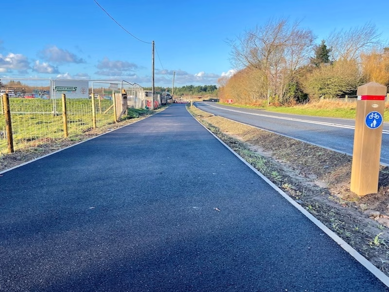 New Active Travel Route Links Pen Cob and Newborough