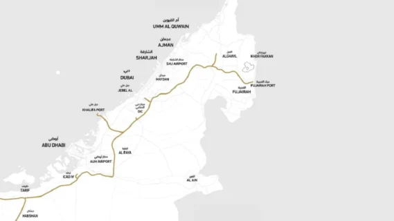 Abu Dhabi-Dubai high-speed rail project.