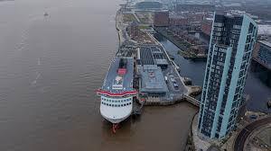 Liverpool ferry terminal at Prince Half-Tide Dock following completion of the £72.6m budget project