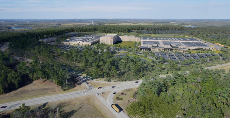 New LEGO manufacturing factory facility in Chesterfield County, near Richmond in Virginia