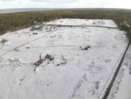 Early construction works at Lubiatowo-Kopalino site at the Baltic Sea coast. Courtesy PEJ