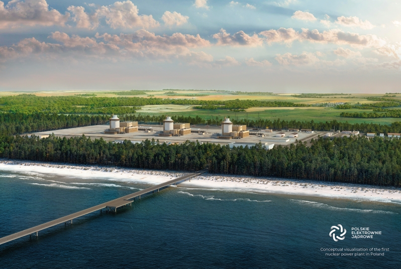 Image concept of Poland's first nuclear power station. Courtesy PEJ