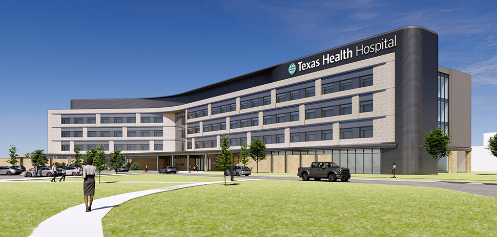 Forney Hospital by Texas Health Tops Out $320 Million Structure