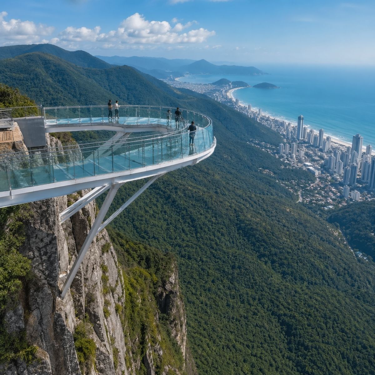 Santa Catarina glass walkway project