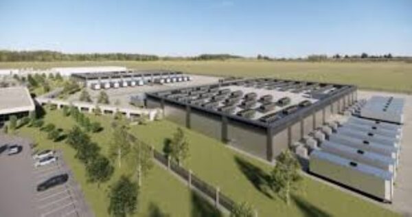 Rendering for Bell AI data center in Canada