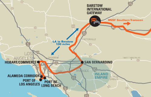Barstow International Gateway rail