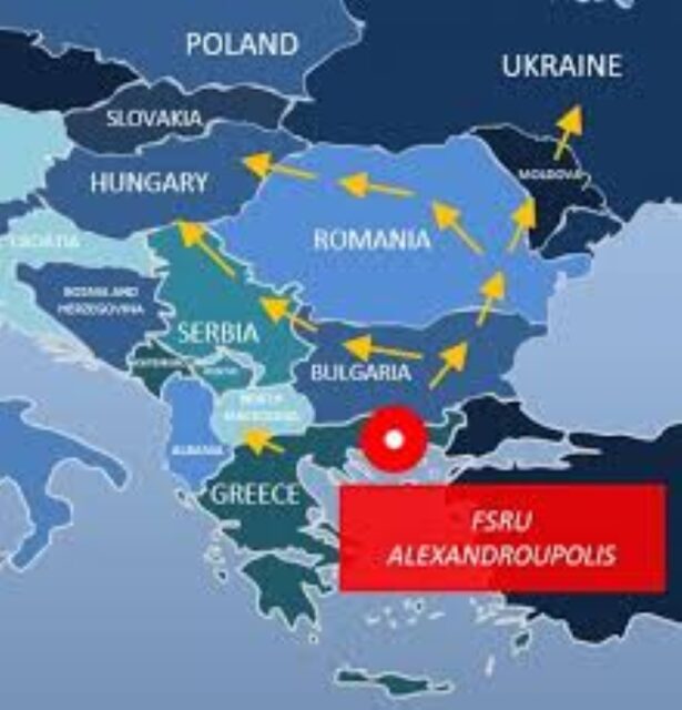 Vertical Gas Corridor Map Representation