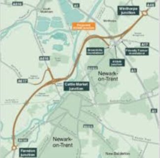 Highway improvement scheme map