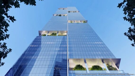 The 2 World Trade Center will span approximately two million square feet across 55 floors
