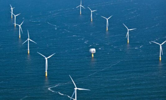 Hai Long offshore windfarm is located approximately 45-70 km off the coast of Changhua County.