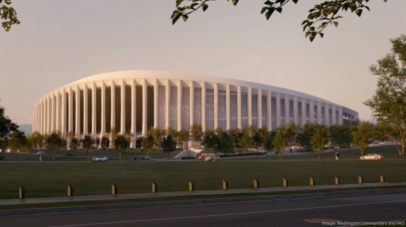 Clark, Mortenson and SmootDC are selected to build the new Washington Commanders stadium, with construction set for spring 2027.