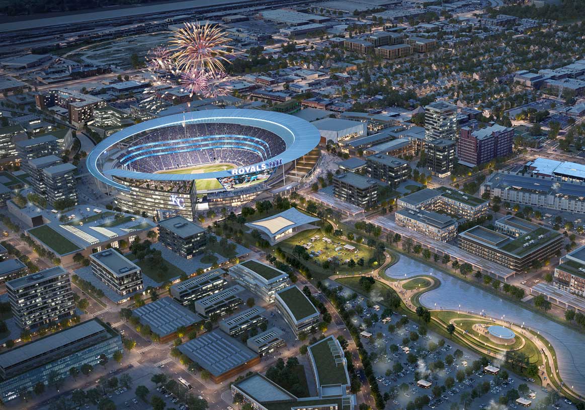 $2bn+ Kansas City Ballpark Stadium Makes Headway as Royals Release New Renderings