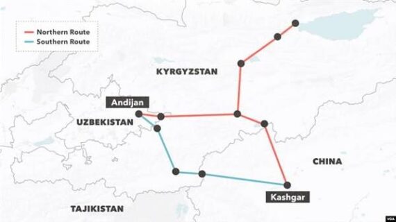 China-Kyrgyzstan-Uzbekistan Railway