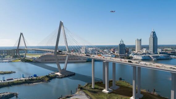 $2.52B Mobile River Bridge and Bayway Project Secures Federal Loan, Alabama Construction Nears