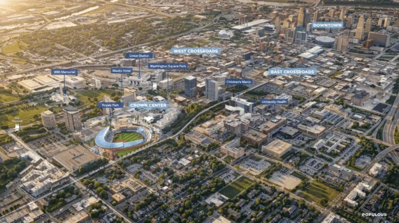 The Kansas City Royals have chosen Mortenson|McCownGordon and JE Dunn to build their $3 billion stadium and mixed-use district at Crown Center.