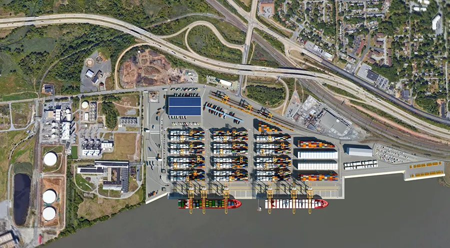$669M Delaware Container Terminal construction has begun in Wilmington, expanding port capacity with a 1.2M-TEU annual handling capability.