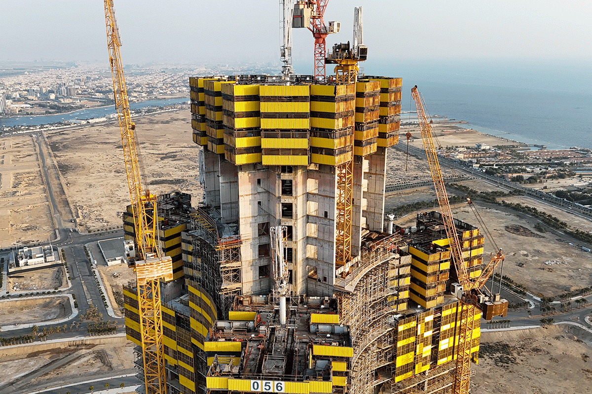 Jeddah Tower construction