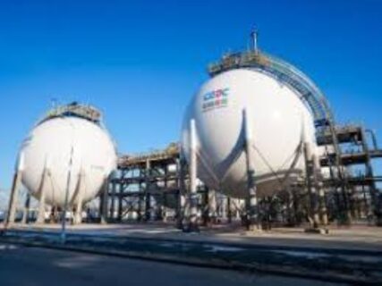 Storage Tanks at the World’s Largest Green Hydrogen-Ammonia-Methanol Project in Jilin, China