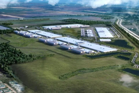 The constraint is grid power. The campus can’t operate until American Transmission Company (ATC) builds a new high-voltage interconnection.